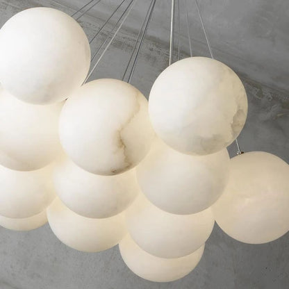 Alabaster Contemporary Ceiling Chandelier