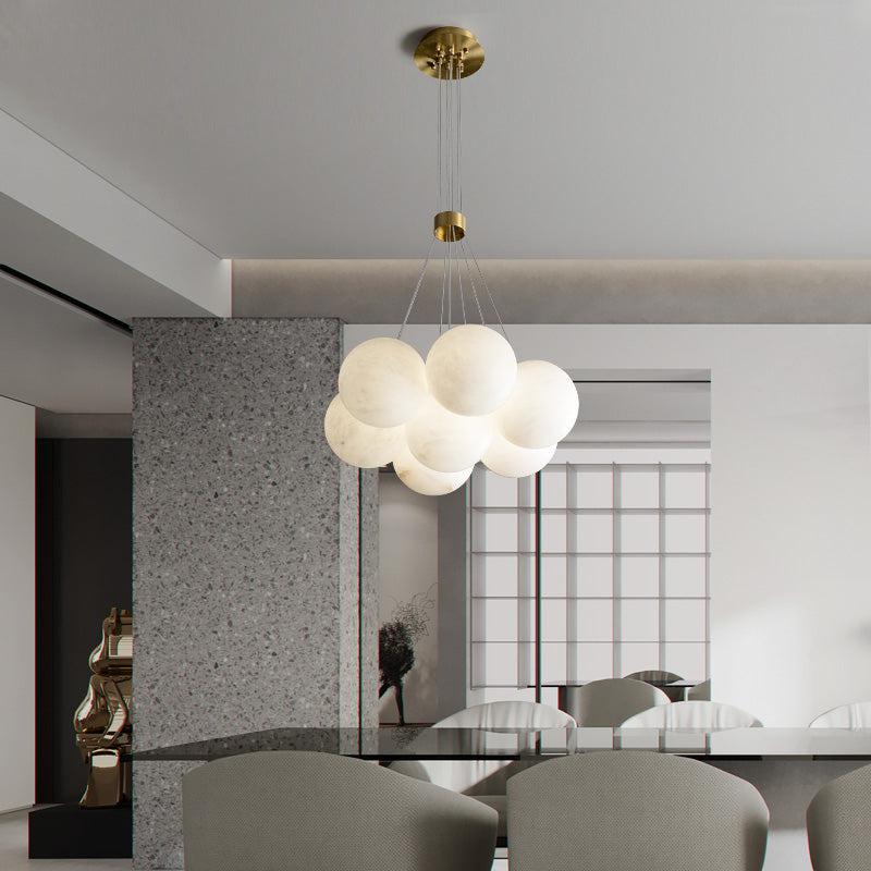 Alabaster Contemporary Ceiling Chandelier