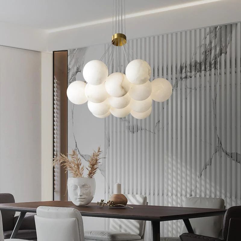 Alabaster Contemporary Ceiling Chandelier