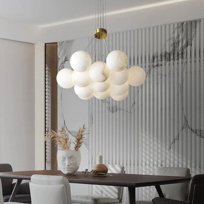 Alabaster Contemporary Ceiling Chandelier