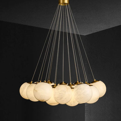 Alabaster Contemporary Ceiling Chandelier