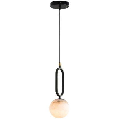 Alabaster Ball Strata Pendant Light