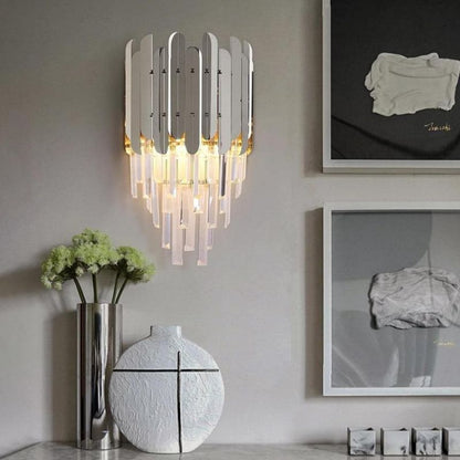 Virel Clear Crystal Wall Sconce 16"H