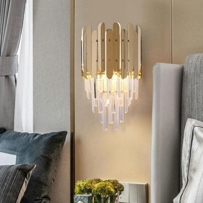 Virel Clear Crystal Wall Sconce 16"H