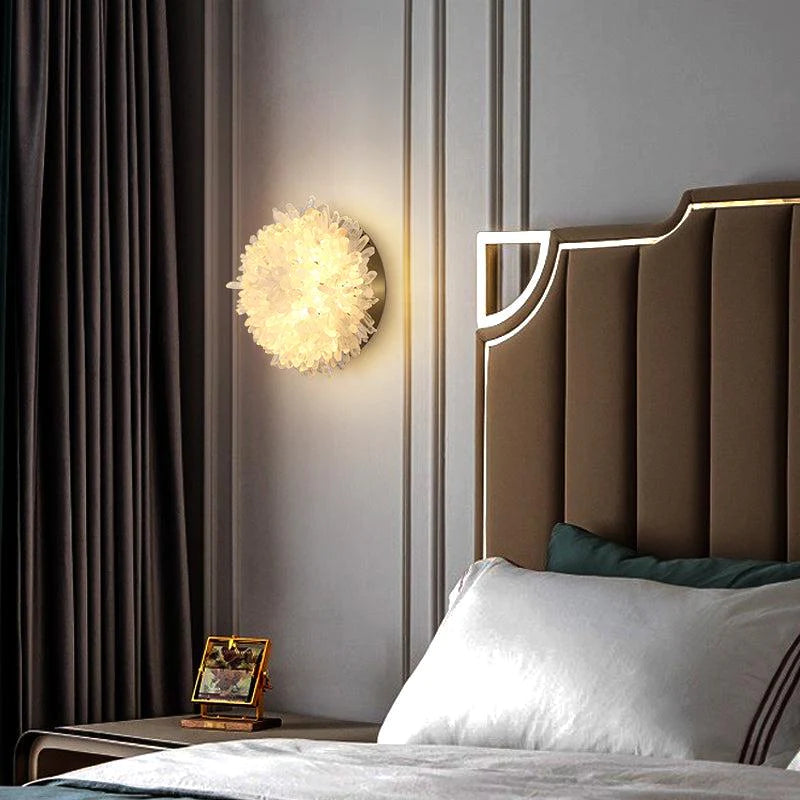 Lunor Crystal Sunflower Wall Sconce