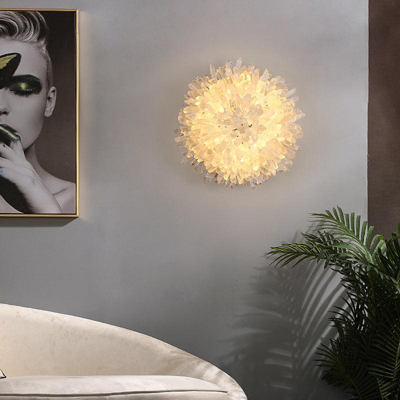 Lunor Crystal Sunflower Wall Sconce
