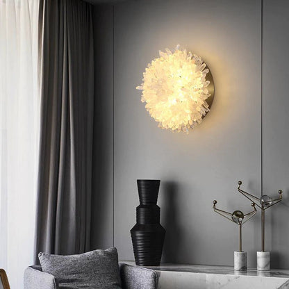Lunor Crystal Sunflower Wall Sconce