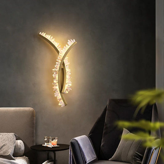 Lunor Crystal Bracket Wall Sconce