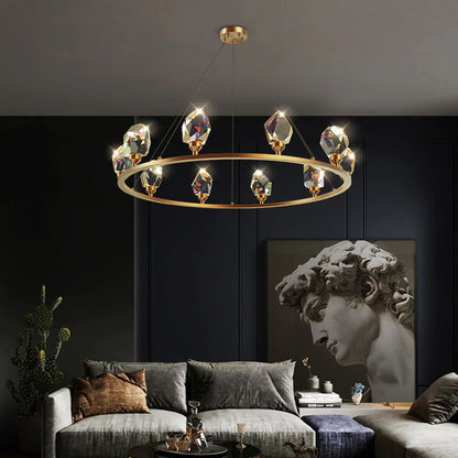 Elara Sparkling Round Chandelier