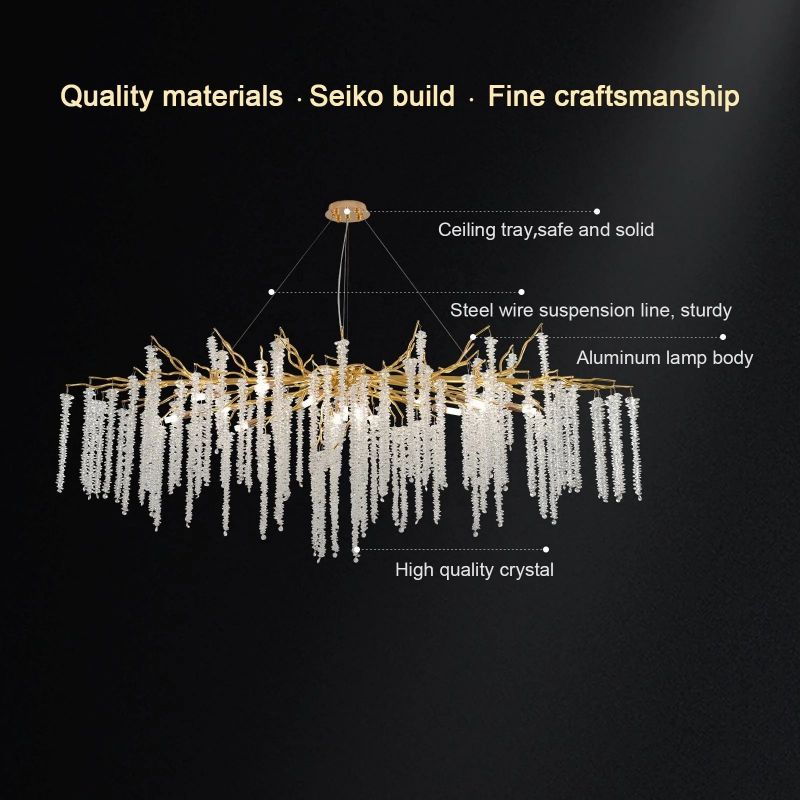 Eilteen White Branch Chandelier