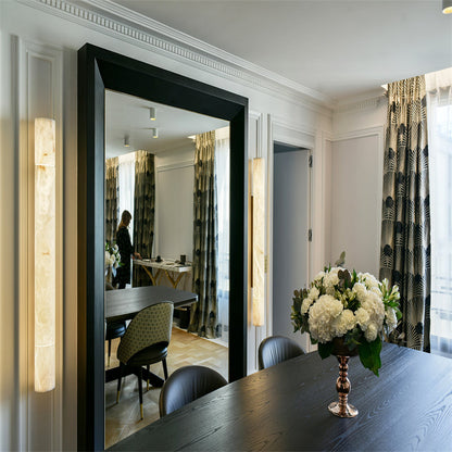 Modern Alabaster Strata Wall Sconce