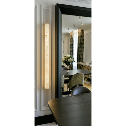Modern Alabaster Strata Wall Sconce