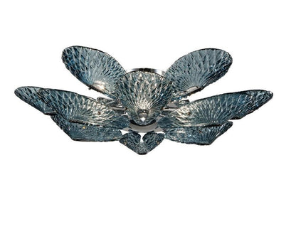 Aurelia Glass Flower Flushmount