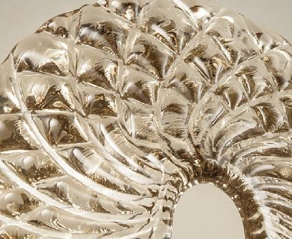 Aurelia Glass Flower Flushmount